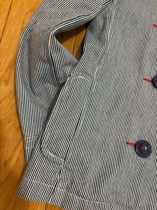 Americana niña H&M rayas azul blanco. Talla 11-12