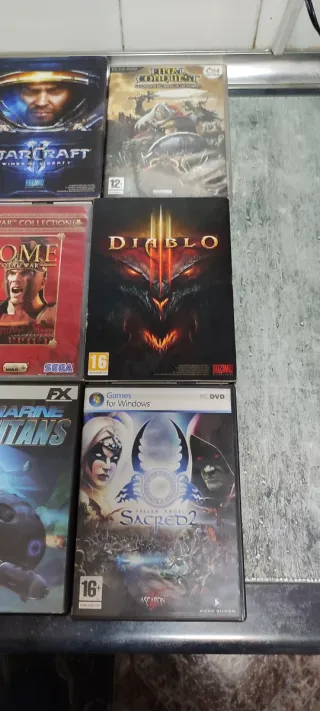 9 Juegos PC StarCraft, Diablo, WoW, Rome