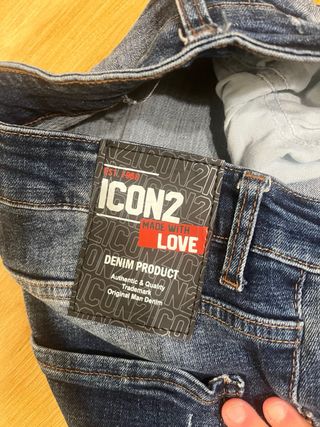 Pantalón Vaquero ICON Dsquared2 Azul