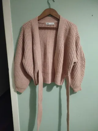 Jersey Zara Lana Rosa palo