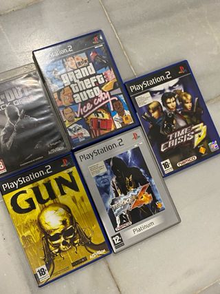 Lote Juegos PS2: GTA Vice City, Tekken 4, Gun..
