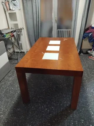 Mesa comedor extensible madera