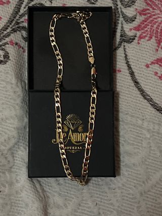 Cadena Figaro Oro Laminado 60cm