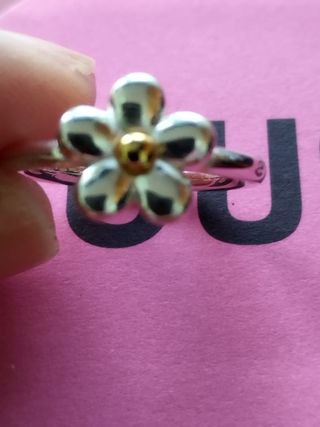 Anillo Flor Bicolor Tous Plata y Oro