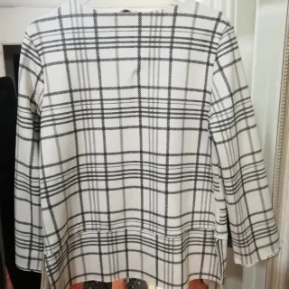 Jersey Sfera Cuadros Gris y Blanco