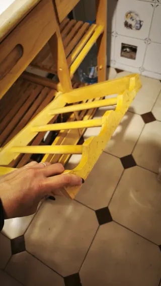 Carrito Auxiliar Cocina Madera y Blanco