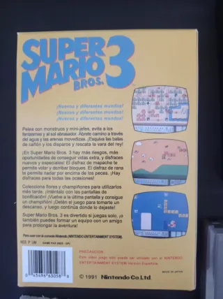 Super Mario Bros 3 Nintendo NES Español
