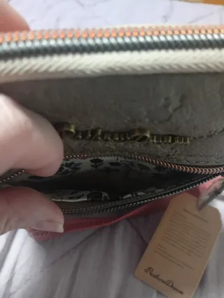 Bolso pequeño rosa y beige