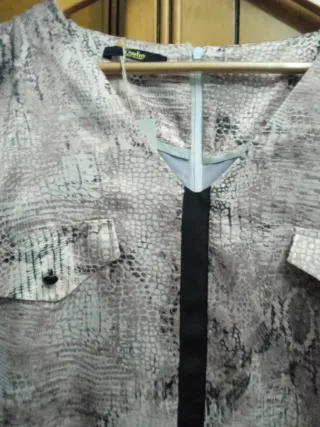 Vestido Verano Mujer Beige/Gris