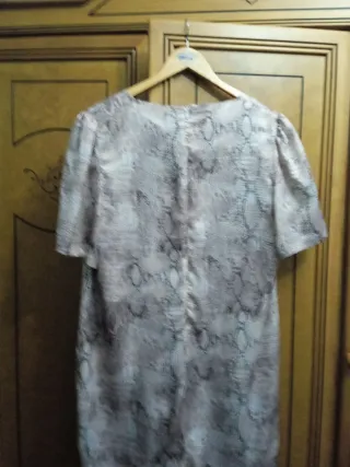 Vestido Verano Mujer Beige/Gris