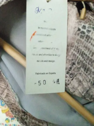 Vestido Verano Mujer Beige/Gris