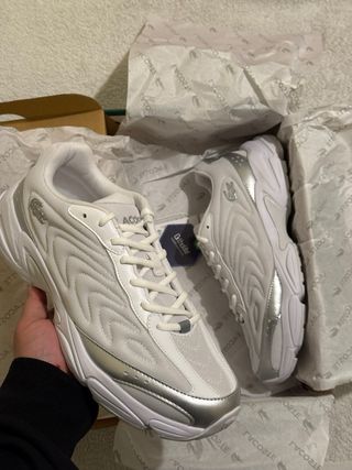 Lacoste Storm 2K Lite Blancas y Plateadas