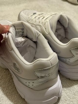Lacoste Storm 2K Lite Blancas y Plateadas