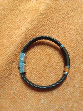 Pulsera de cuero y acero Viceroy