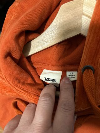 Sudadera Vans Naranja Media Cremallera Corduroy