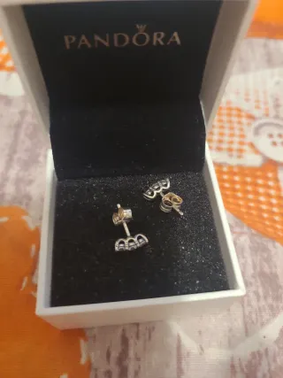 Orecchini Pandora Argento Zirconi