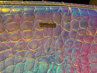 Bolso Uterqüe multicolor efecto piel cocodrilo