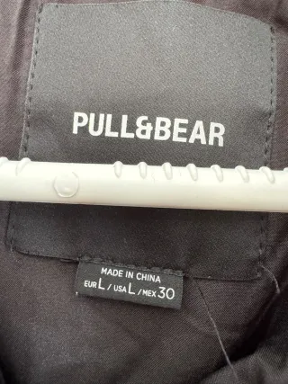 Chaleco acolchado Pull&Bear negro