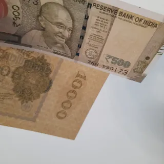 Lote 4 Billetes: Alemania, India, África Occidenta