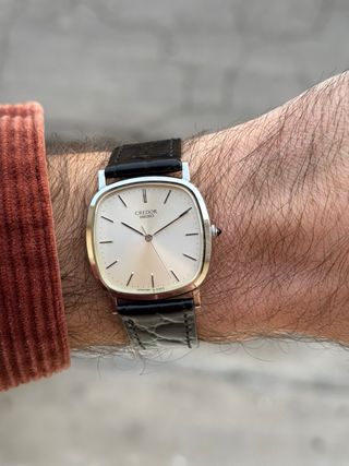 Orologio Vintage Seiko Credor Argento Nero