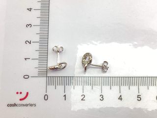 pendientes plata 925mm con piedra con circonita