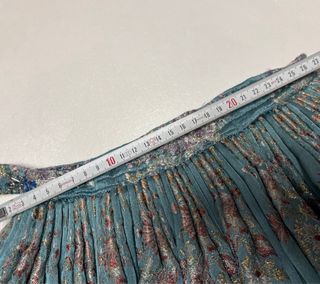 Traje de Fallera Niña Azul y Dorado