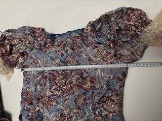 Traje de Fallera Niña Azul y Dorado