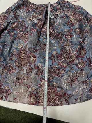 Traje de Fallera Niña Azul y Dorado