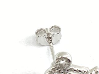 pendientes plata 925mm con piedra con circonita