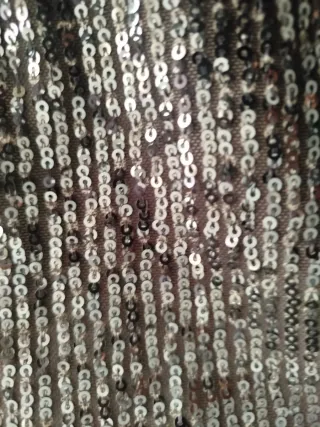 Camiseta Mango lentejuelas fiesta S