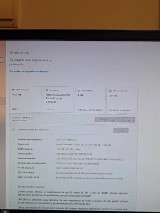 PC Gaming Negro y Rojo
