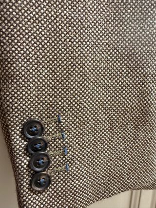 Chaqueta Blazer americana Caballero Marrón/Beige