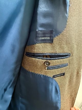 Chaqueta Blazer americana Caballero Marrón/Beige