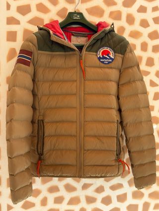 Chaqueta Napapijri Marrón y Verde Talla M