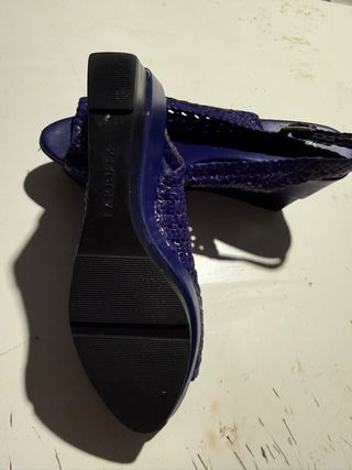 Sandalias Farrut Azul/Morado Talla 38