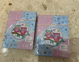 Pack 2 Diarios con Búhos y Lápices