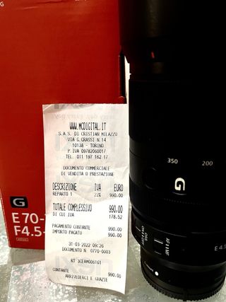 Obiettivo Sony 70-350mm G OSS