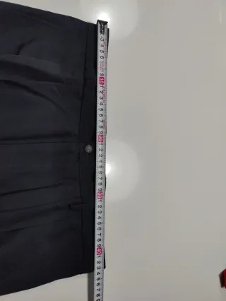 Pantalón de pinzas negro para hombre talla 44