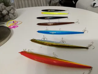 7 Señuelos Pesca Tide Minnow Slam