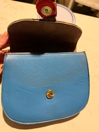 Bolso bandolera Soruka azul y amarillo