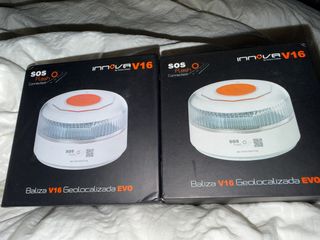 2 Balizas V16 Geolocalizadas Homologadas