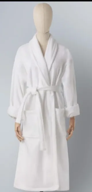 Albornoz Bassols Velour Talla XL Blanco