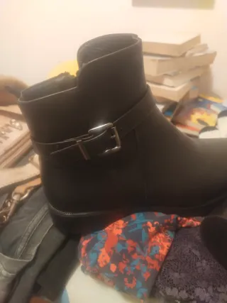 Botines In Extenso Talla 40 Negros