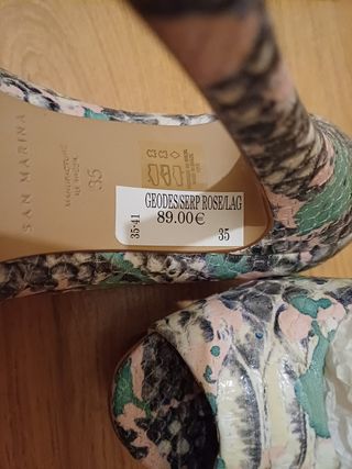 Zapatos tacón plataforma peep toe