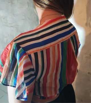 Camicetta a righe multicolor taglia S