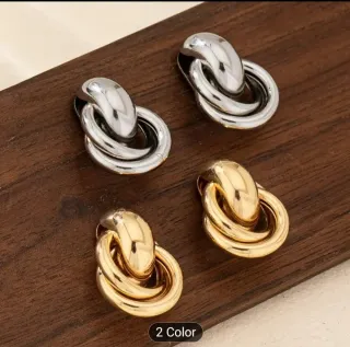 Pendientes dorados y plateados. Regalo Navidad.