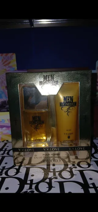 Set Perfume y After Shave V.V.LOVE Hombre Oro