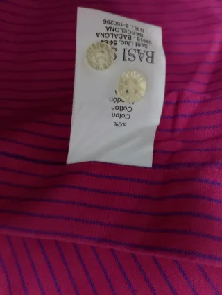 Camisa Lacoste Rayas Rosas y Azules