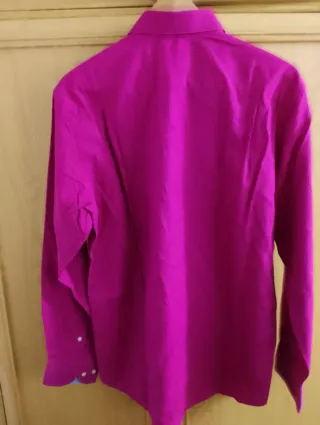 Camisa Lacoste Rayas Rosas y Azules