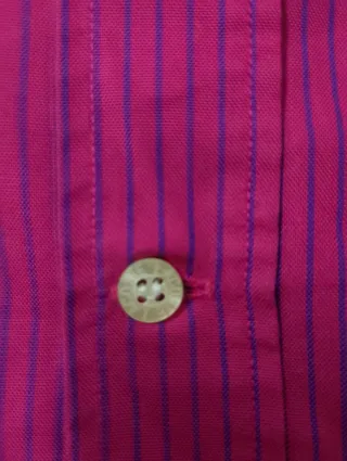 Camisa Lacoste Rayas Rosas y Azules